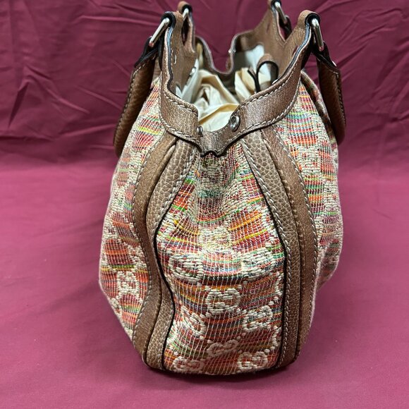 Gucci Sukey Multicolor Medium Handbag Purse "Neiman Marcus Exclusive" 211944 - Picture 4 of 14